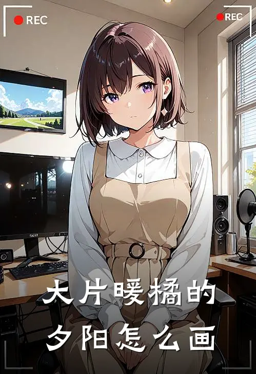 大片暖橘的夕阳怎么画