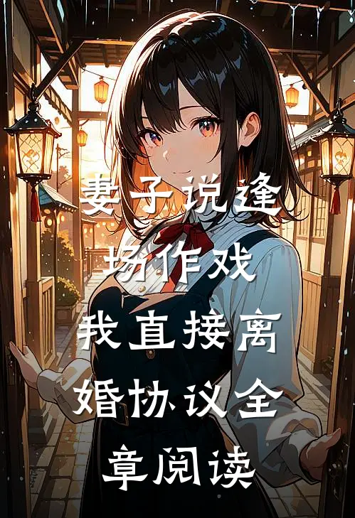 妻子说逢场作戏，我直接离婚协议全章阅读
